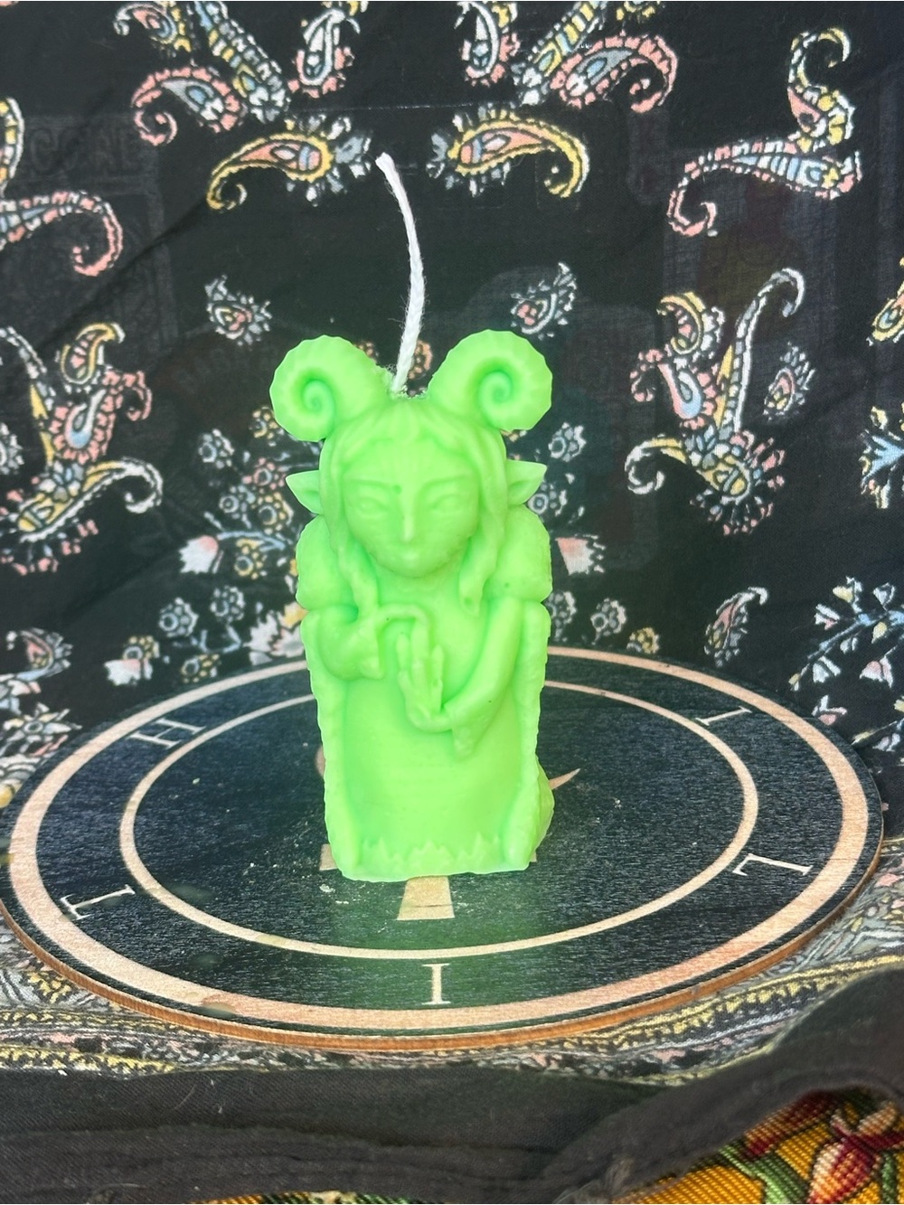 Green Forest Guardian Candle